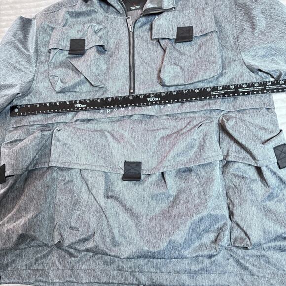 Life Code Progressive Jacket Mens Size Large Cargo Zip Hooded Windbreaker - Picture 11 of 12
